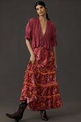 Load image into Gallery viewer, Farm Rio Shirred Tiered Maxi Skirt
