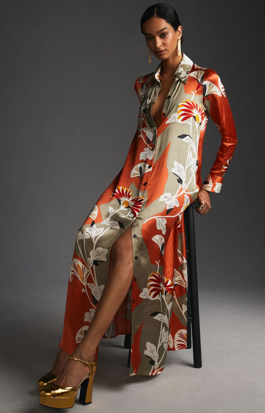 Corey Lynn Calter Maxi Shirt Dress