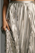 Load image into Gallery viewer, The Gigi Pleated Metallic Skirt
