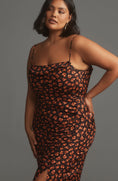 Load image into Gallery viewer, By Anthropologie Sleeveless Draped-Back Asymmetrical Midi Slip Dress
