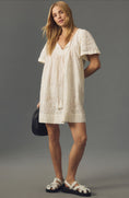 Load image into Gallery viewer, Porridge Short-Sleeve Textured Bubble Mini Dress
