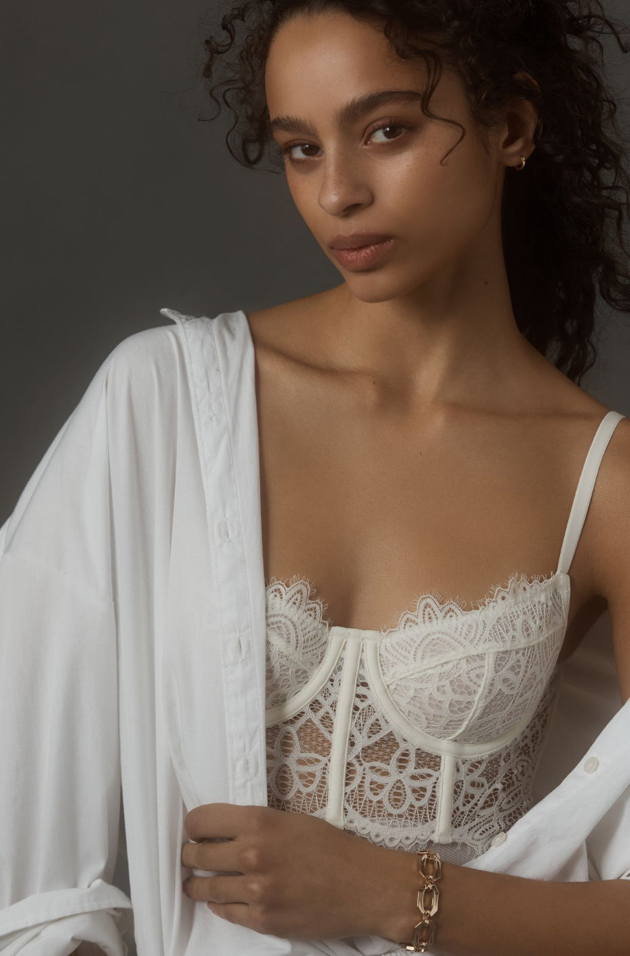 By Anthropologie Hourglass Lace Bodysuit