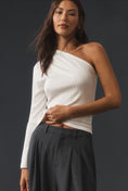 Load image into Gallery viewer, By Anthropologie One-Shoulder Ribbed Top
