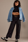 Load image into Gallery viewer, The Sport Cuff Mid-Rise Crop Wide-Leg Jeans by Pilcro
