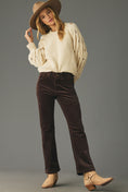 Load image into Gallery viewer, The Yaya Mid-Rise Corduroy Crop Flare Jeans by Pilcro
