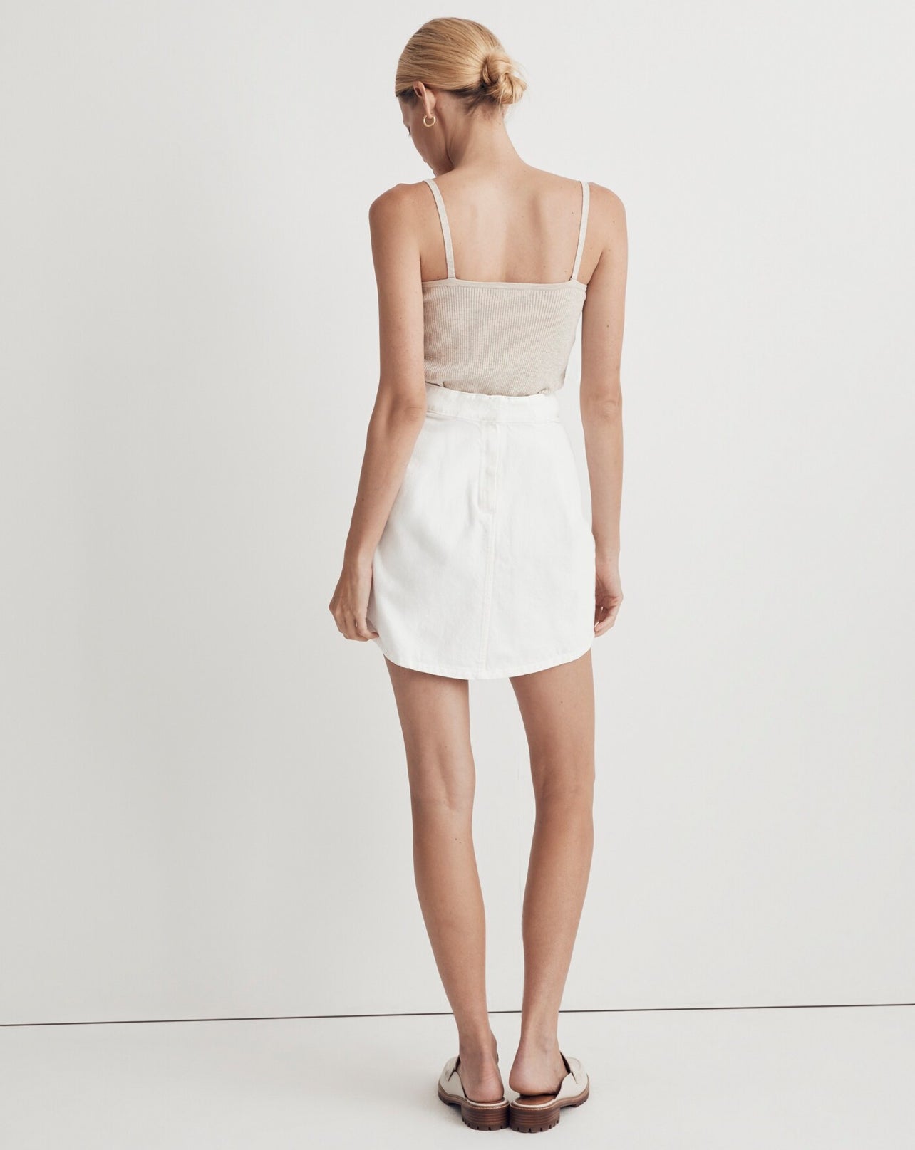 Madewell Denim High-Waist Straight Mini Skirt