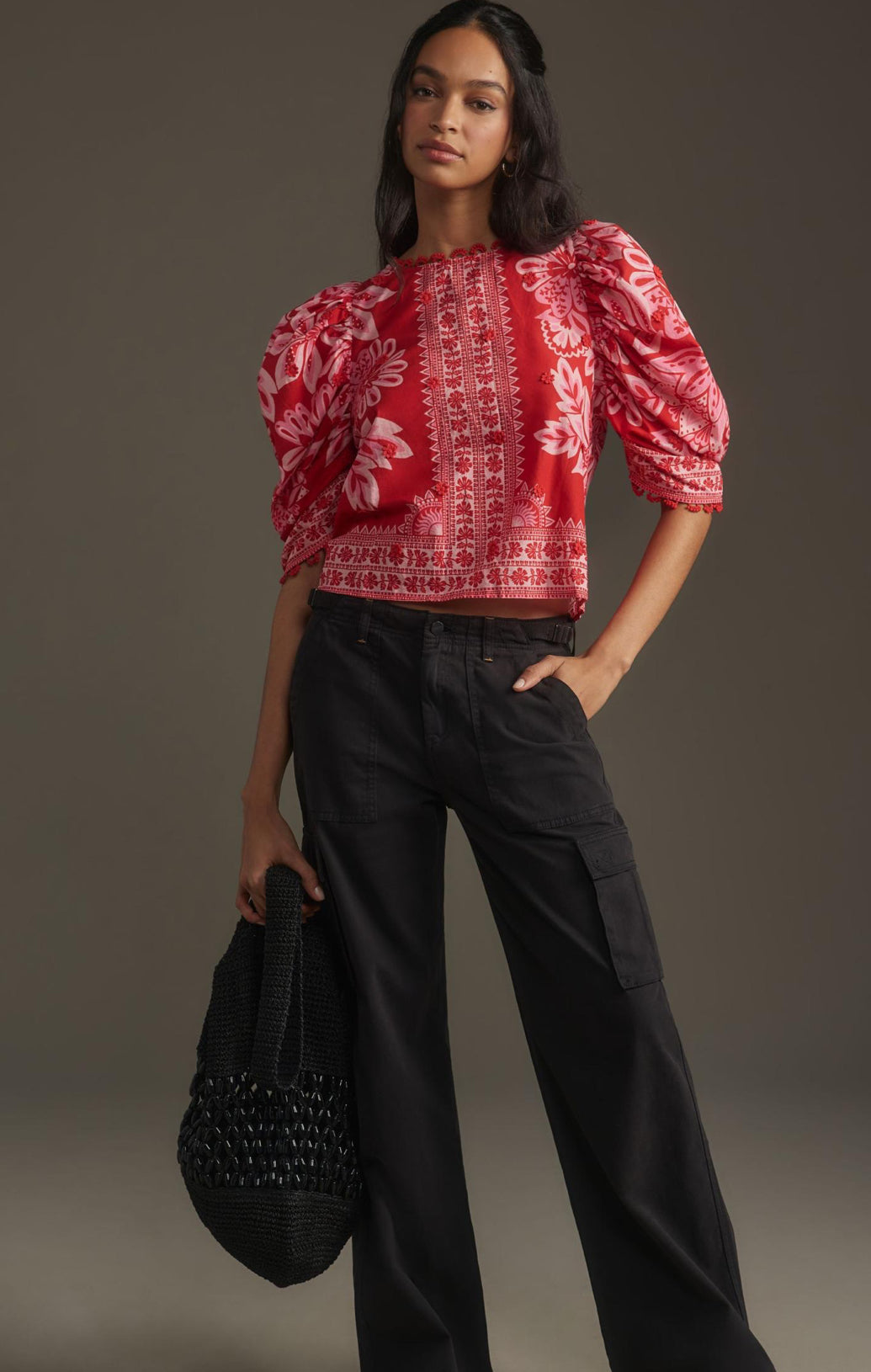 Farm Rio Flora Tapestry Blouse