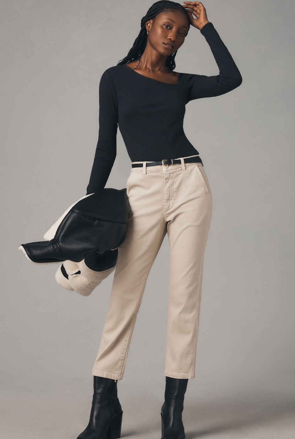 AMO Easy Crop Straight Trousers