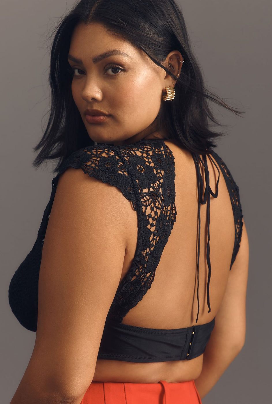 The Alandra Cap-Sleeve Lace Bralette