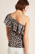 Load image into Gallery viewer, Leopard Knit One-Shoulder Top
