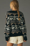 Load image into Gallery viewer, By Anthropologie Slouchy Textured V-Neck Jumper
