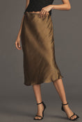 Load image into Gallery viewer, By Anthropologie Liquid Shine Bias-Cut Skirt
