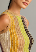 Load image into Gallery viewer, Eva Franco Crewneck Cropped Knit Vest
