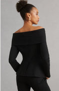 Load image into Gallery viewer, Maeve Off-The-Shoulder Blazer
