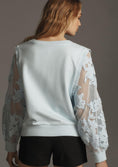 Load image into Gallery viewer, By Anthropologie Embroidered Cutwork Sweatshirt
