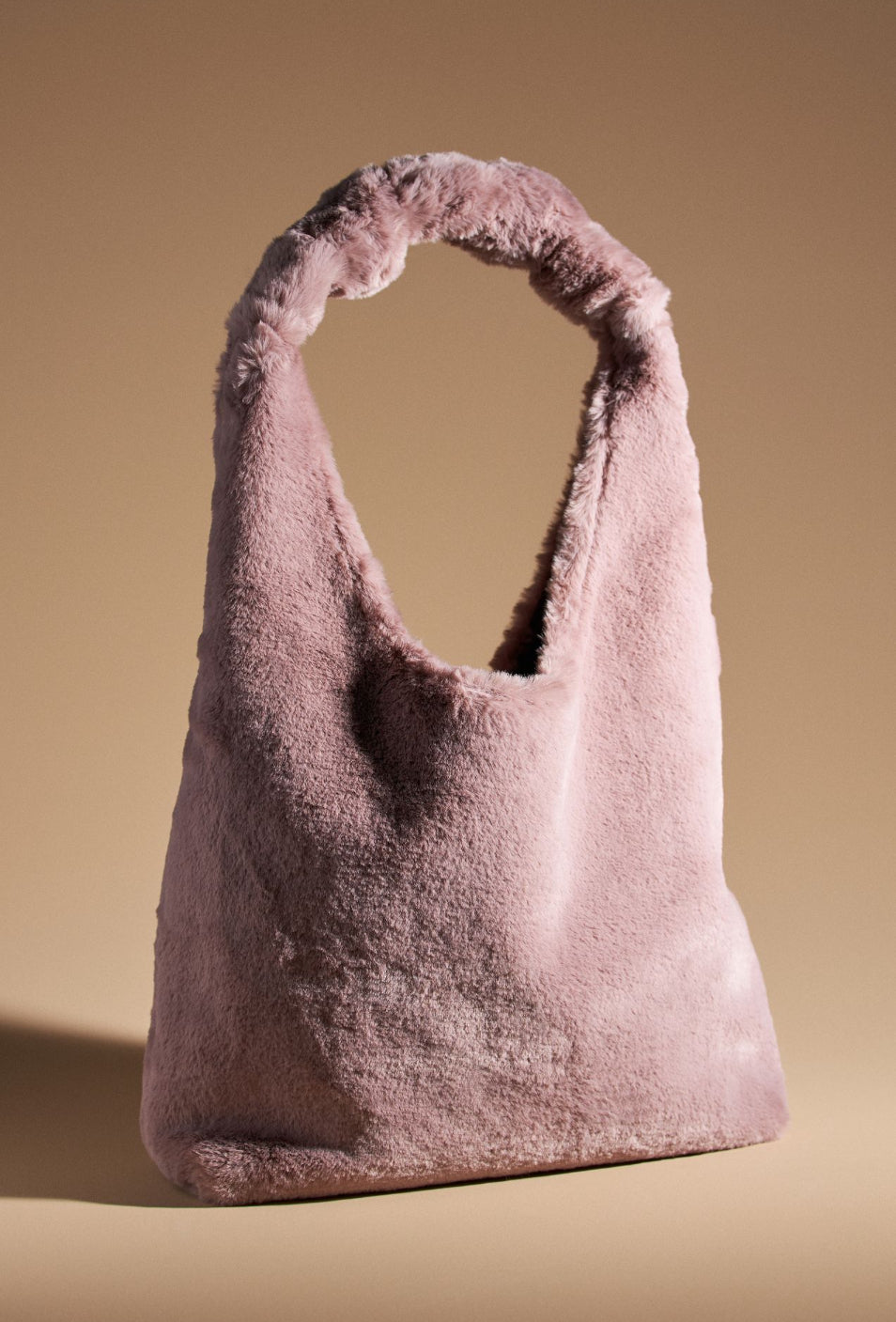 By Anthropologie Faux Fur Knotted Bag