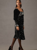 Load image into Gallery viewer, Maeve Embellished Velvet Dress
