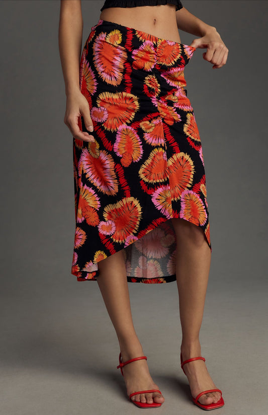 Farm Rio x Anthropologie Draped Slip Skirt