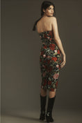 Load image into Gallery viewer, Dress The Population Cosette Strapless Embroidered Midi Dress
