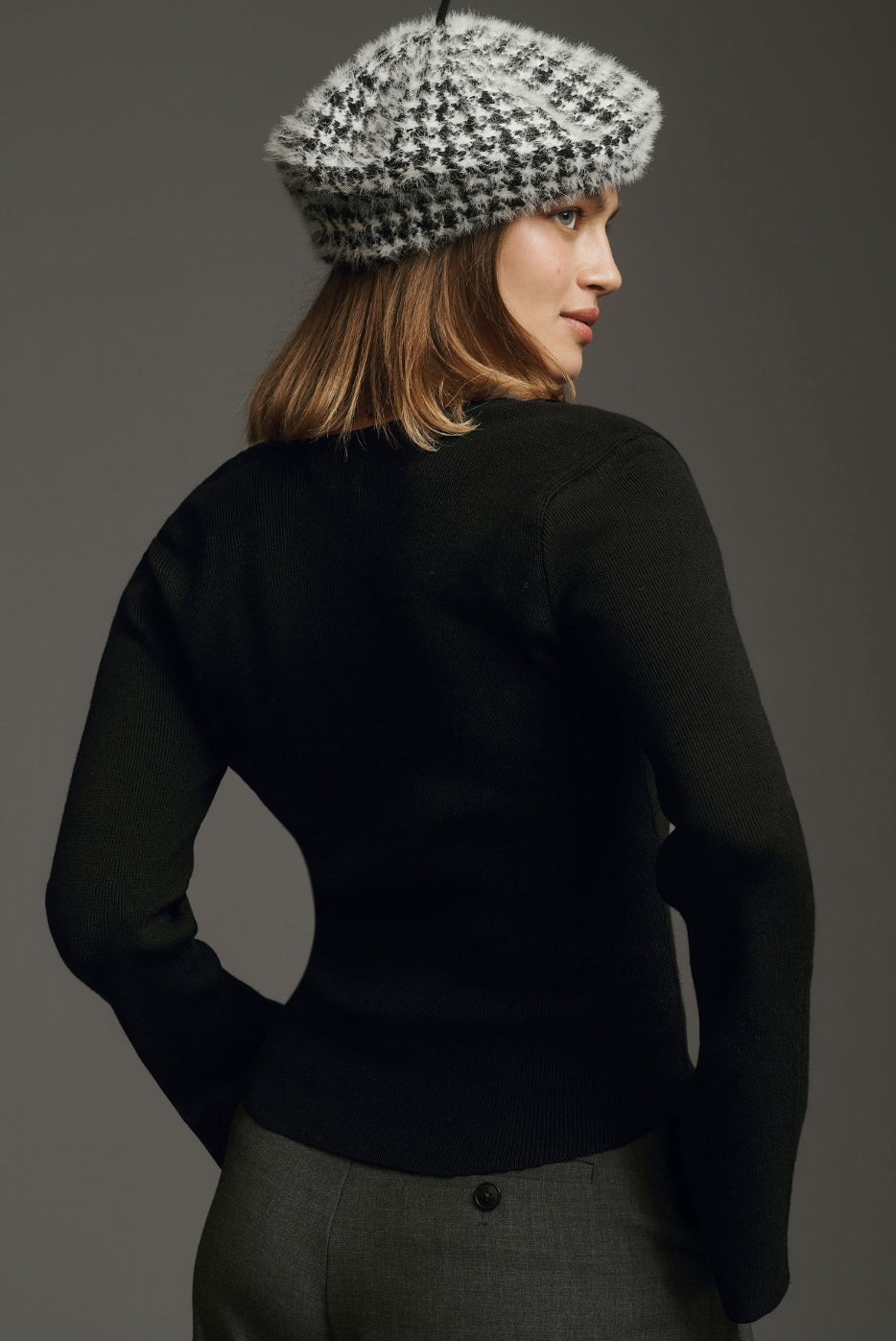 Maeve Square-Neck Bell-Sleeve Sweater