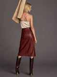 Load image into Gallery viewer, By Anthropologie Faux Leather Toledo Skirt
