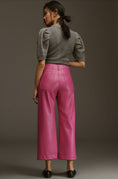 Load image into Gallery viewer, The Colette Cropped Wide-Leg Faux Leather Pants by Maeve
