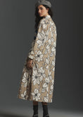 Load image into Gallery viewer, Dhruv Kapoor Long-Sleeve Floral Midi Shirt Dress
