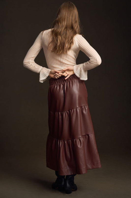 The Somerset Maxi Skirt: Faux Leather Edition