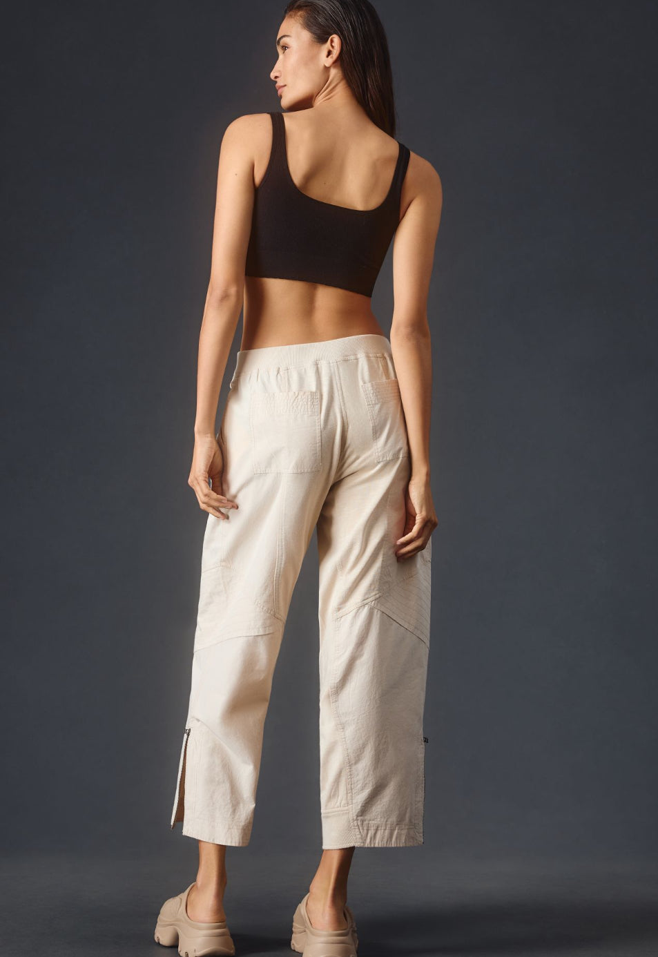 Daily Practice by Anthropologie Straight-Leg Ankle Trousers