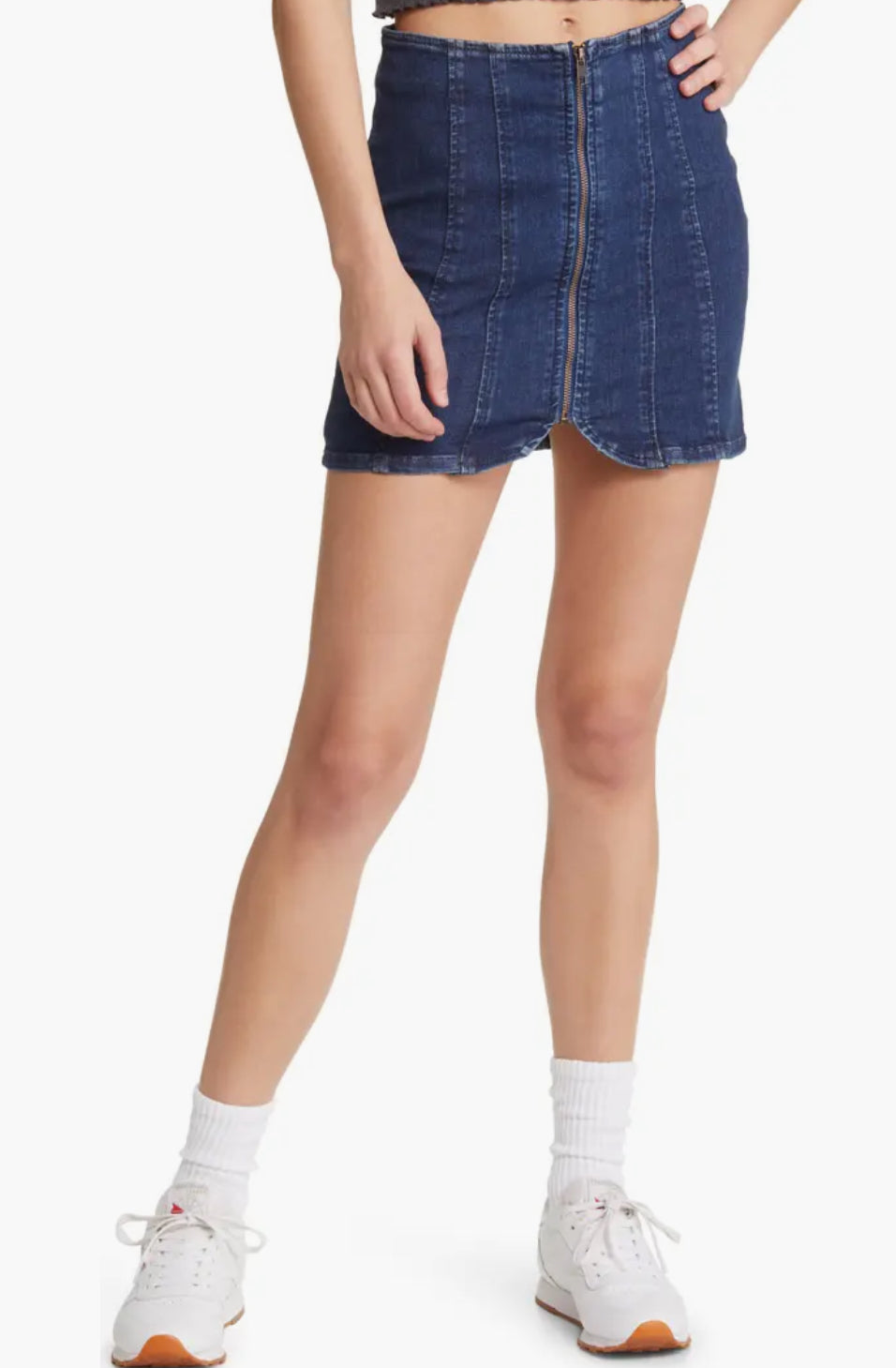 Free People Layla Denim Mini Skirt