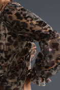 Load image into Gallery viewer, Eva Franco Sheer Leopard Top
