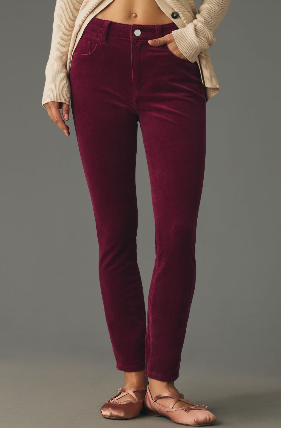 Pilcro Skinny Corduroy High-Rise Jeans