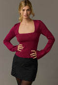 Load image into Gallery viewer, Maeve Square-Neck Bell-Sleeve Sweater
