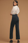 Load image into Gallery viewer, The Skipper Seamed High-Rise Cropped Wide-Leg Jeans by Pilcro
