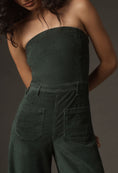 Load image into Gallery viewer, The Skipper Strapless Corduroy Crop Wide-Leg Jumpsuit by Pilcro
