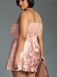 Load image into Gallery viewer, By Anthropologie Strapless Feathered Metallic Mini Dress
