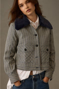 Load image into Gallery viewer, Maeve Tweed Faux Fur-Collar Jacket
