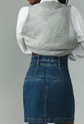 Load image into Gallery viewer, Pilcro Double Waist Denim Mini Skirt
