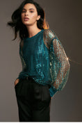 Load image into Gallery viewer, Pilcro Long-Sleeve Sequin Top
