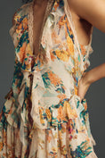 Load image into Gallery viewer, By Anthropologie Sleeveless Trailing Ruffle Blouse
