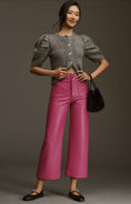 Load image into Gallery viewer, The Colette Cropped Wide-Leg Faux Leather Pants by Maeve
