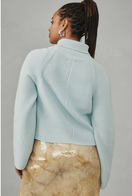 Maeve Cropped Turtleneck Sweater