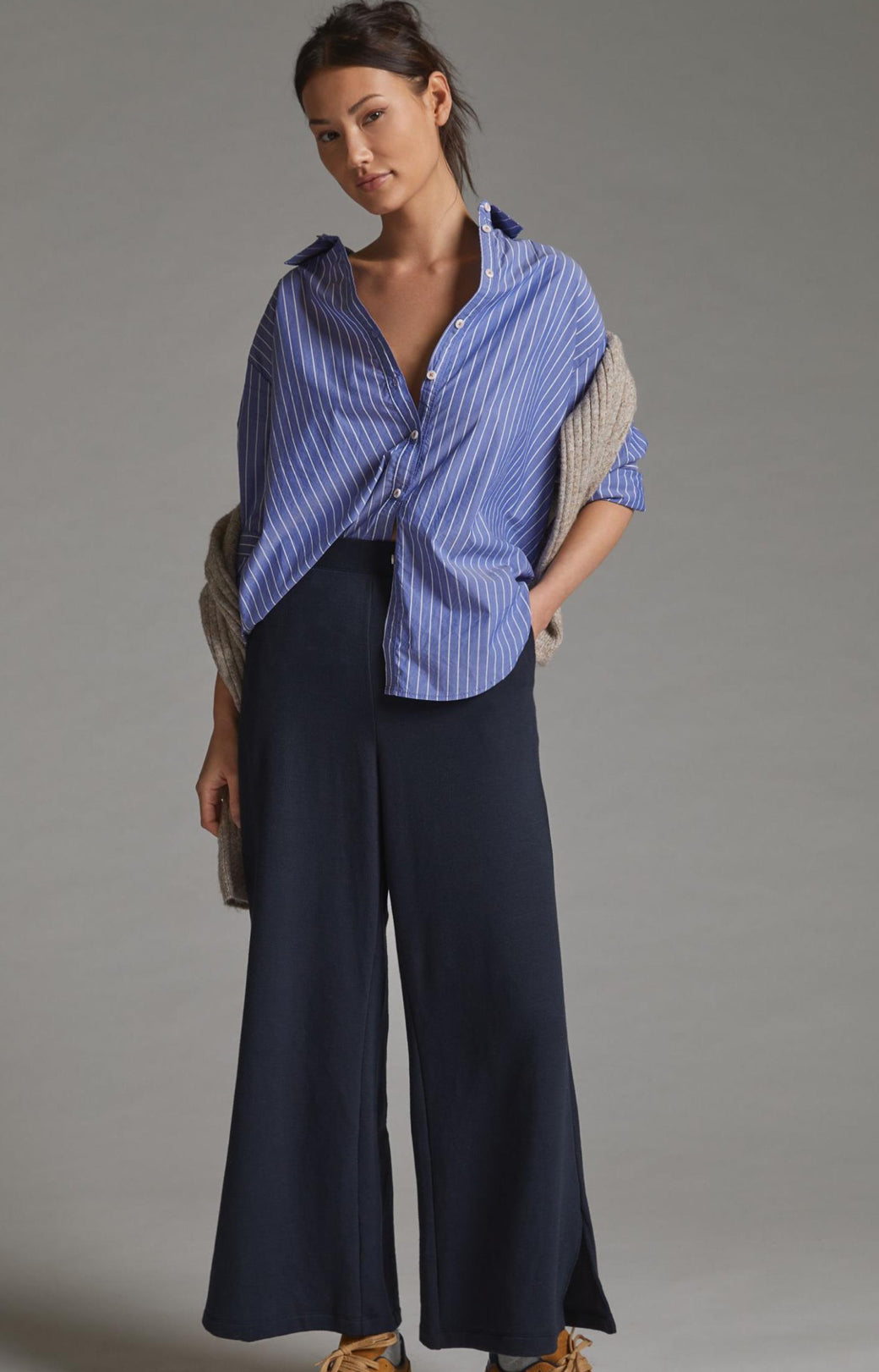 Daily Practice by Anthropologie Wide-Leg Lounge Pants