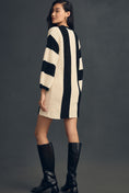 Load image into Gallery viewer, 4SI3NNA Long-Sleeve Striped Sweater Mini Dress
