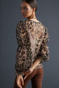 Load image into Gallery viewer, Eva Franco Sheer Leopard Top
