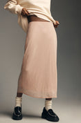 Load image into Gallery viewer, By Anthropologie Iridescent Rhinestone Midi Slip Skirt
