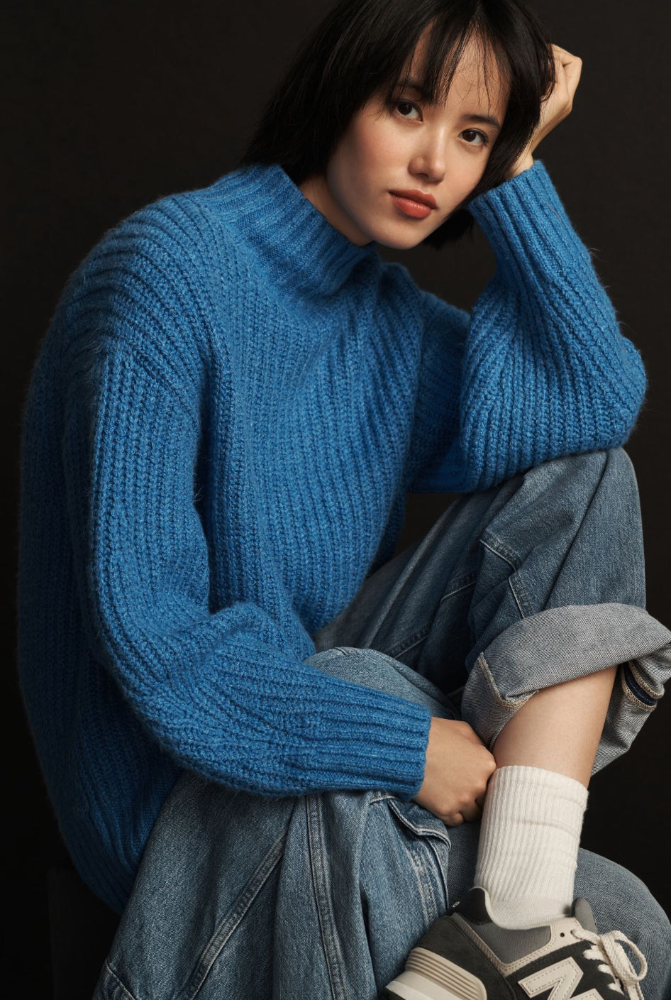 The Dakotah Oversized Turtleneck Sweater by Maeve