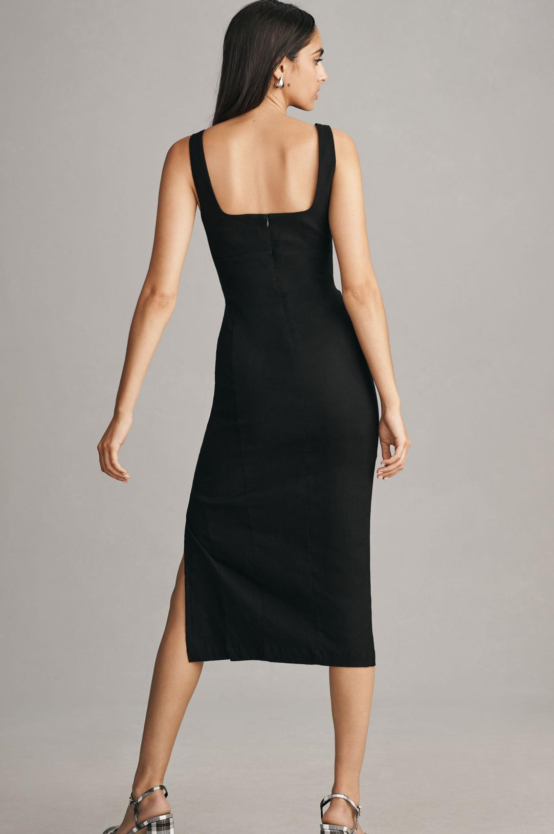 By Anthropologie Slim Square-Neck Dress