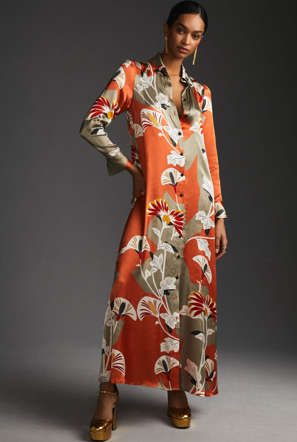 Corey Lynn Calter Maxi Shirt Dress