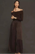 Load image into Gallery viewer, By Anthropologie Off-The-Shoulder Mockable Wide-Leg Jumpsuit
